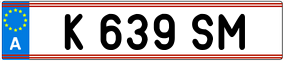 Trailer License Plate